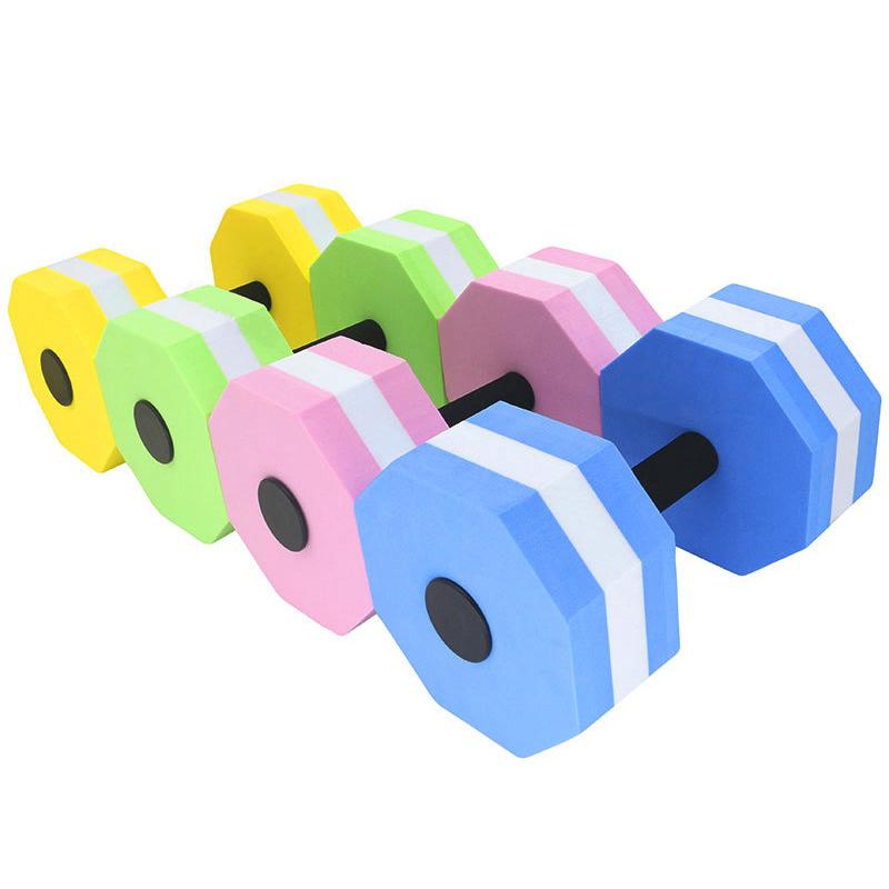 EVA Foam Octagonal Aquatics Dumbbell Floating Swim Gym Dumbbell Toy Water Weight Aerobics Fitness Pool Water Swimming Tools