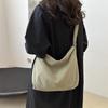 Trendy Stylish Casual Pleated Crossbody Shoulder Tote Bag With Large Capacity For Autumn