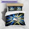 Atalanta FC Printed 3PCS Bedding Set Breathable Duvet Cover with Pillowcases Decorative Bed Linen for Bedroom Home