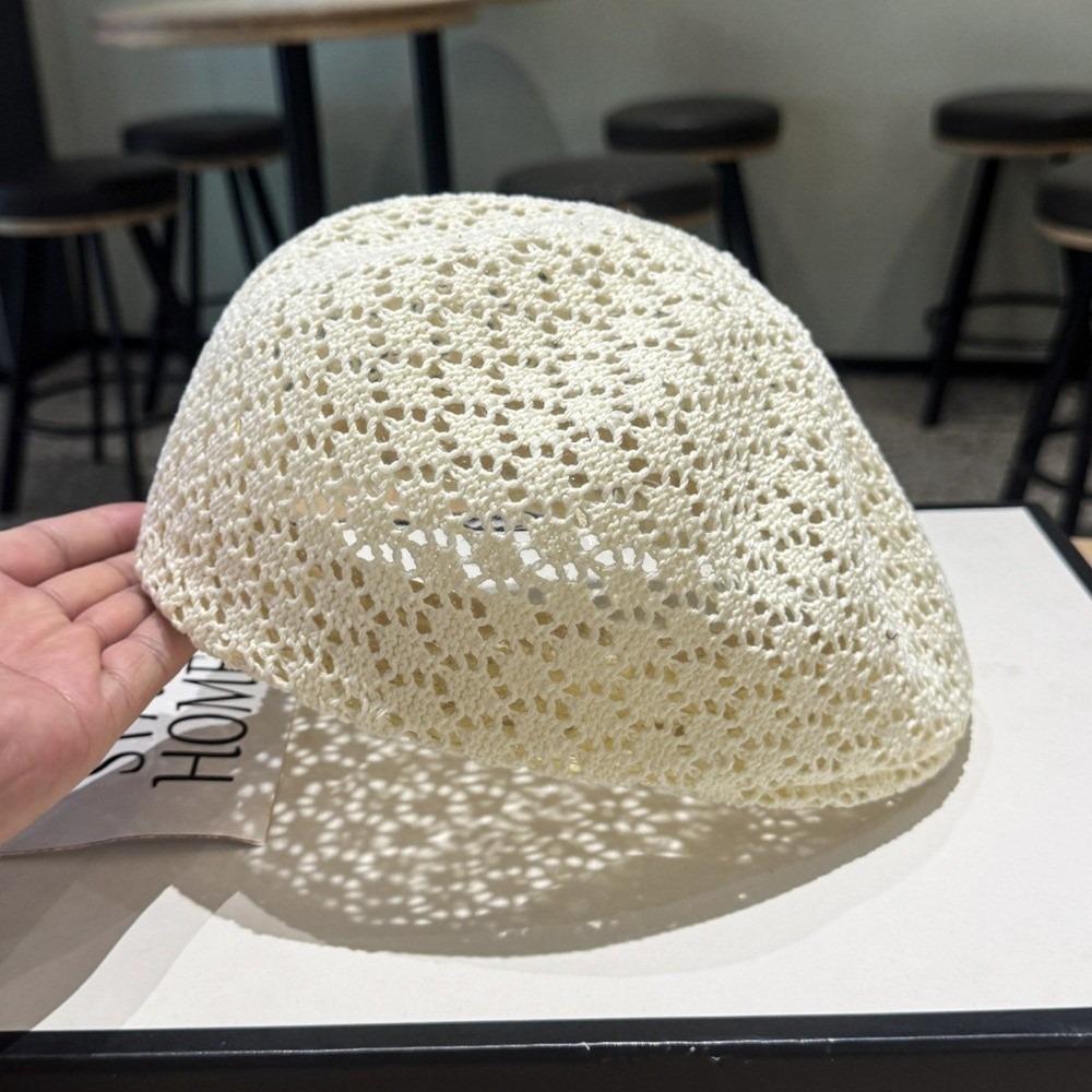 Hollow Out Design Summer Beret Reversible Artist Hat Fashion Women s Beret  Summer Season 2