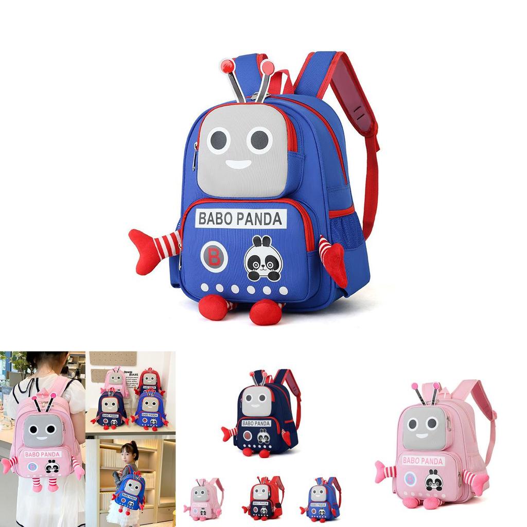 Kids Cartoon Backpack For Girls And Boys With Robot Design For School