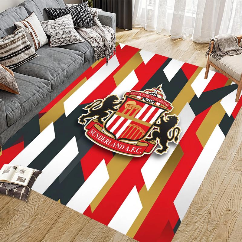 Sunderland Flannel Pattern Square Carpet,Area Rug,Carpet Rug for Living Room Bedroom Sofa Playroom Decor,Non-slip Floor Mat