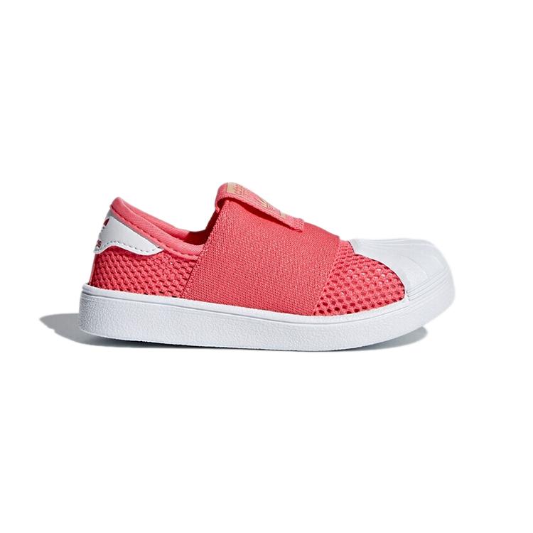 adidas Originals SUPERSTAR Smr 360 I Breathable Low Top Toddler Shoes Pink White Infant And Toddler AQ0202