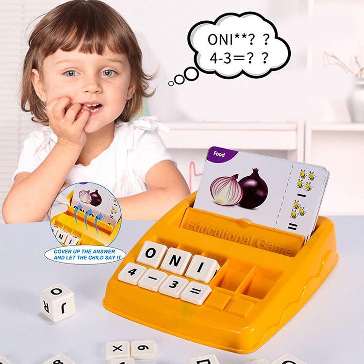 Alphabet Learning Game: Picture Recognition Jigsaw Puzzle for Early Education with Children's Word Cards