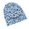 ZLIENSZUS Adults' Nautical Knit Hat - Navy Blue Watercolor Anchor & Leaf Pattern Minimalist Beanie, Neutral Tones Suitable for Quiet Style, Versatile 