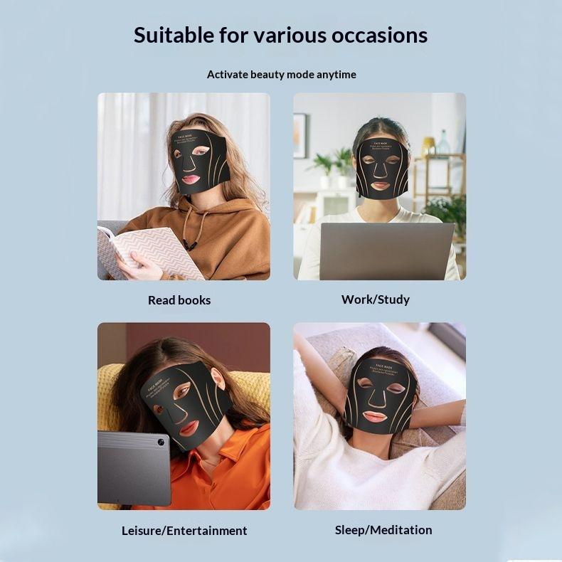 Therapy Mask for Whole Face, Adopts Soft Silicone Material, Launches Mixed Colored Lights, Acts As Led Face Mask