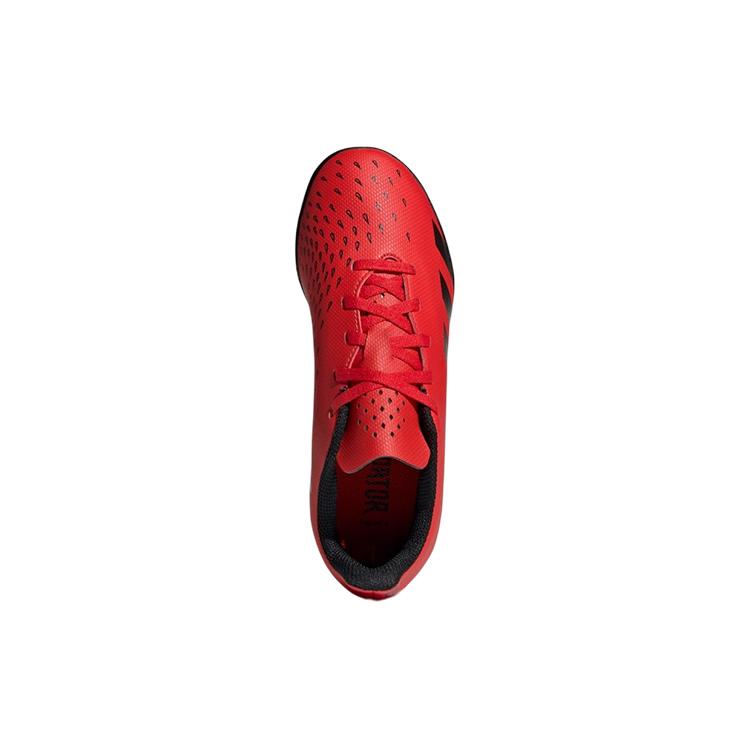 adidas PREDATOR Freeak.4 Slip Resistant Abrasion Resistant Low Top Kids' Soccer Shoes Red Black Kids' FY6342