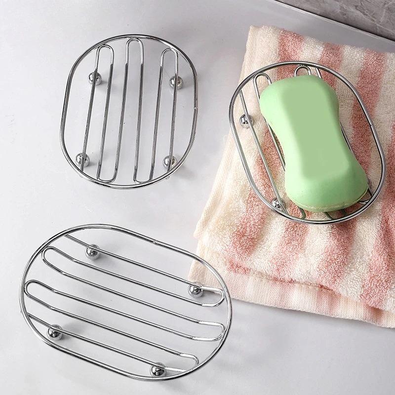 Stainless Steel Soap Dish Quick Drainage Anti-Slip Pop-Up Stainless Steel Floor Drain Shower Room Bathroom Hardware Accessories
