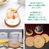 Homehalo Ata Coasters, Round, Set of 6, Waterproof, with Storage Case, Non-Slip, Insulated Tea Pads for Tea, Alcohol, and Coffee, Handmade Natural Coa