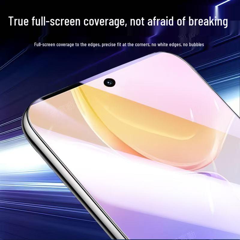 Vivo X70/X70t/X100S Tempered Glass Screen Protector: Anti-Blue Light, Anti-Fingerprint, Explosion-Proof.