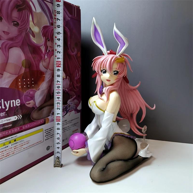 

Large Lacus Clyne Figure Anime Bunny Girl Statue Seed Freedom Sculpture Figurines Doll Living Room Decoration Desk Accessories