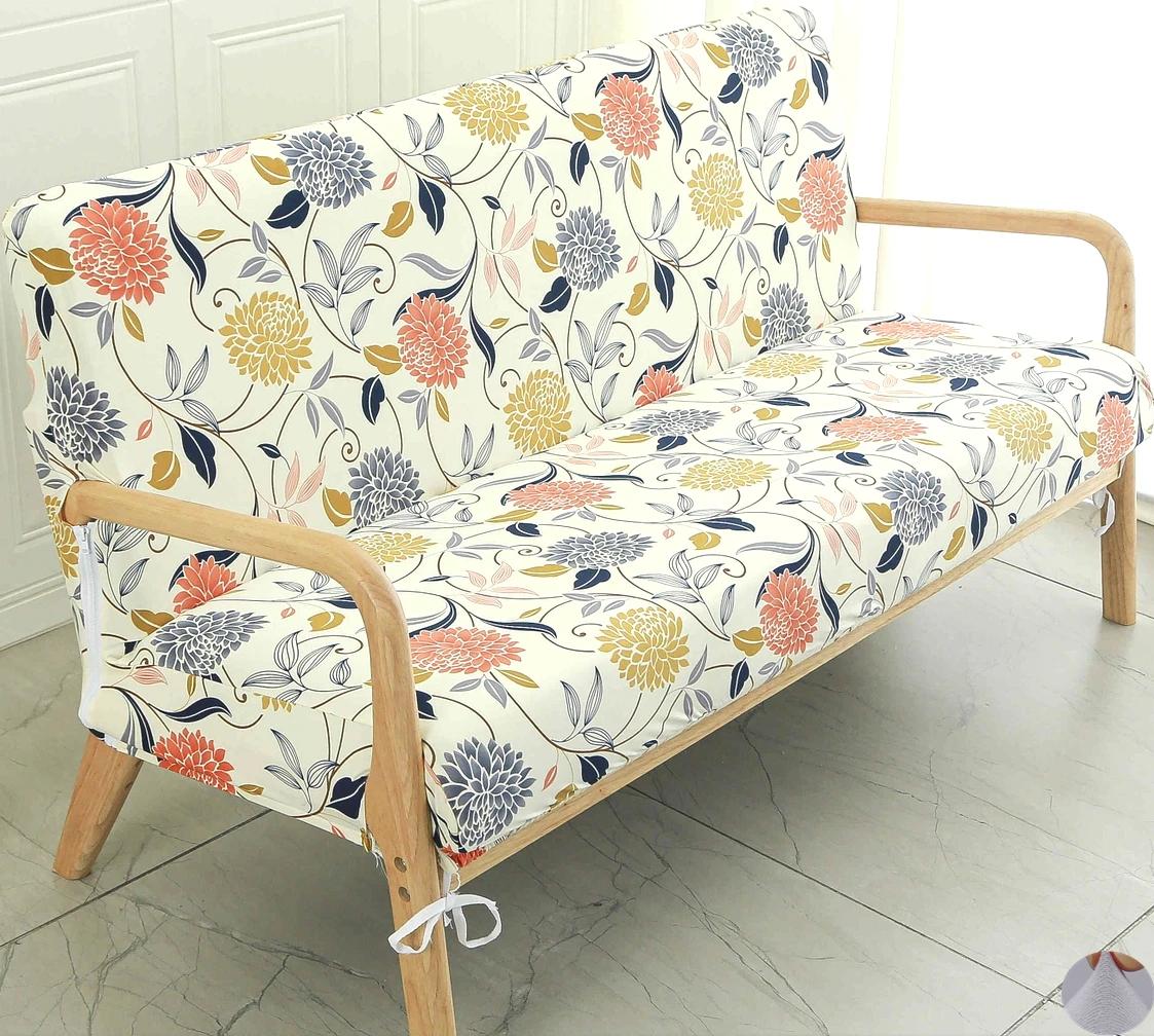 

Печать чехлов для футонов без подлокотников, эластичный чехол для дивана-футона, складной чехол для дивана-кровати, защитный чехол для мебели с эластичным дном