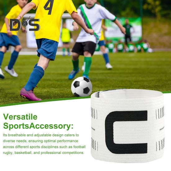 Banderole de căpitan pentru fotbal, reglabile, fotbal, baschet, jucător de braț, nailon elastic, benzi "C", accesorii sport de echipă pentru adulți și tineri