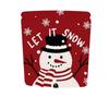 Reusable Removable Christmas Chair Cover Cartoon Snowmen Xmas Dinner Chair Seat Cover Santa Claus Stretch Seat Protector Kitchen