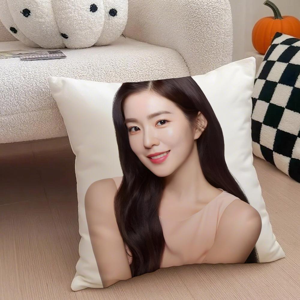 Popular Red Velvet iIrene Kpop Star Cushion Cover Throw Pillow Cover Hidden Button Durable Polyester Chair Cushion