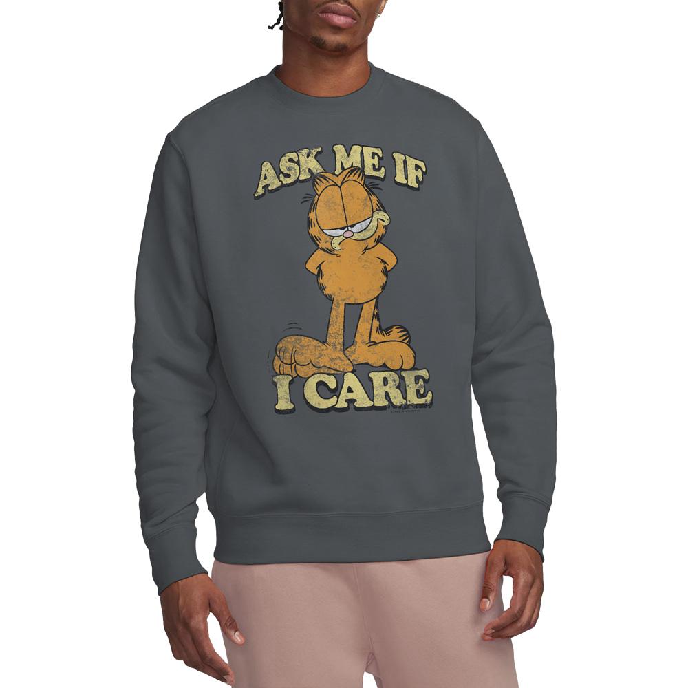 Garfield Unisex Adult Ask Me Sweatshirt