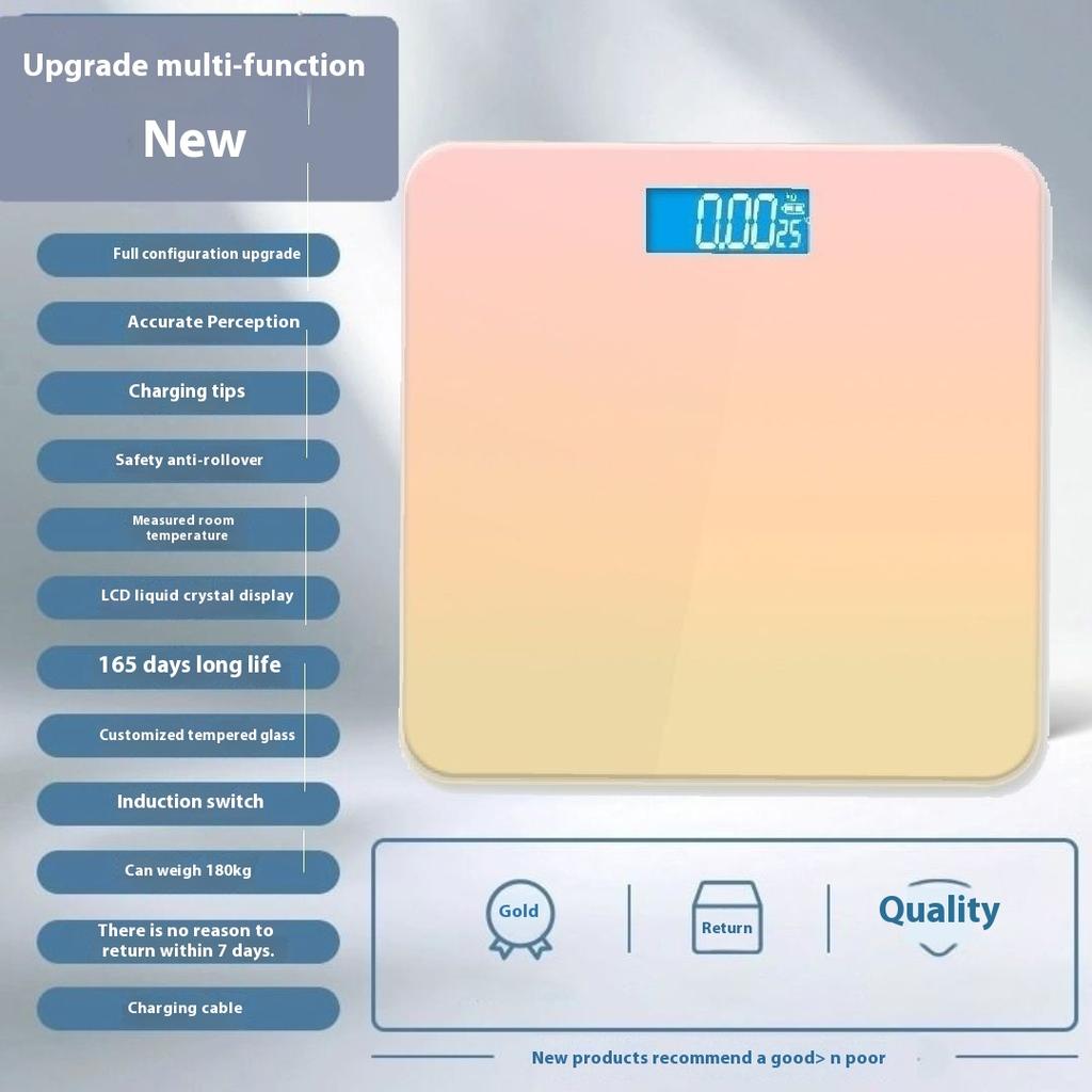 Household charging scale body fat scale adult gradient body scale precision health scale electronic scale