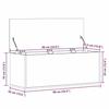VidaXL Boîte de rangement chêne sonoma 90x35x35 cm bois d'ingénierie, boîte à couvertures, coffre de rangement, boîte de 840683