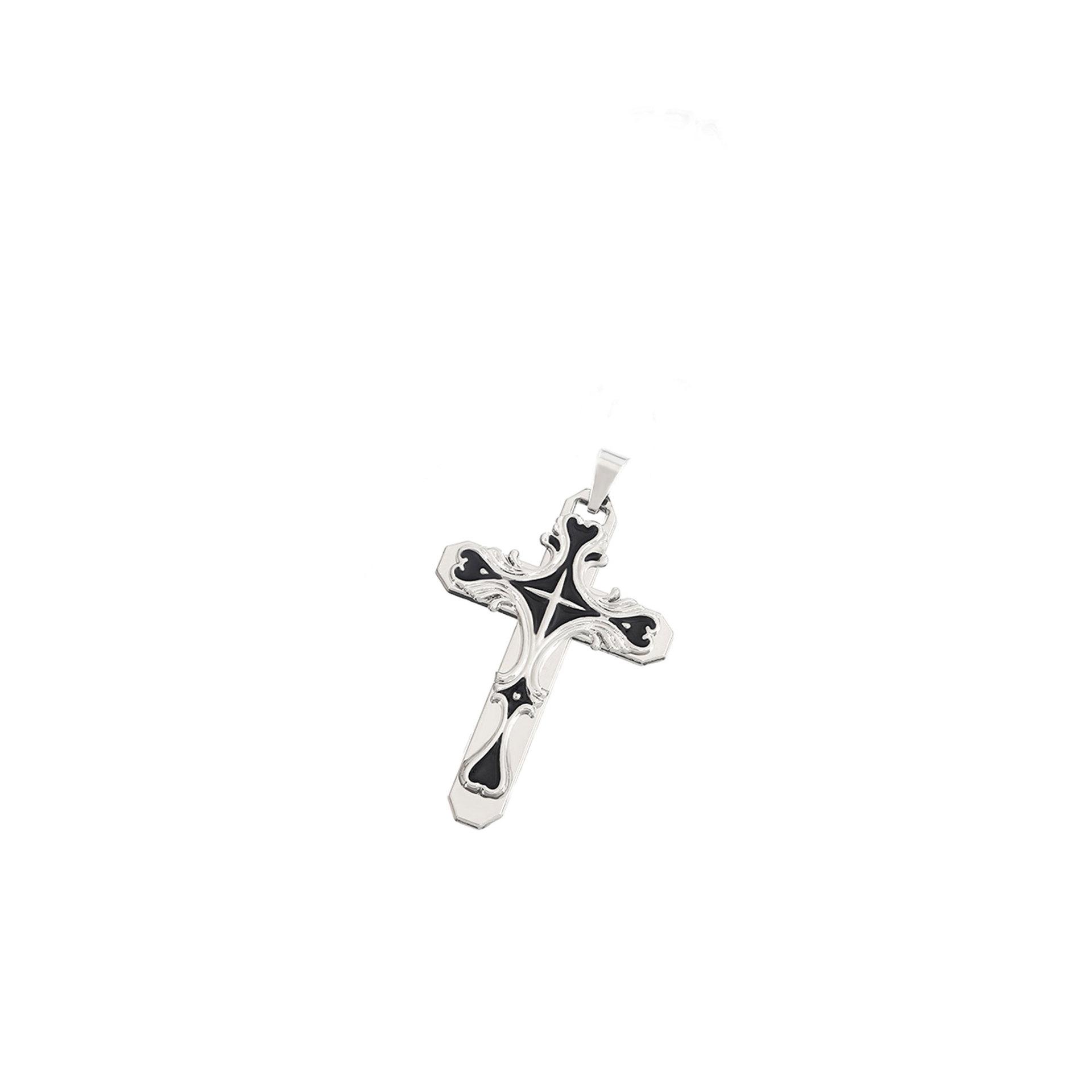 Minimalist Luxury Enamel Multi Cross Double Layer Pendant Necklace Trendy Versatile Fashion Jewelry Accessory A0500