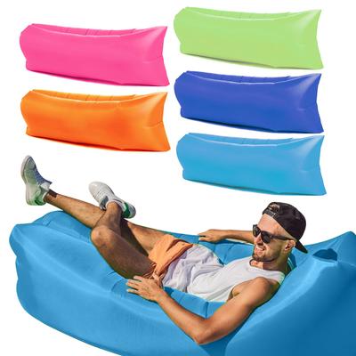 Air Sofa Chair Inflatable Lounger Outdoor Air Inflatable Sofa Foldable Air Cushion Inflatable Bed Recliner Camping Accessories