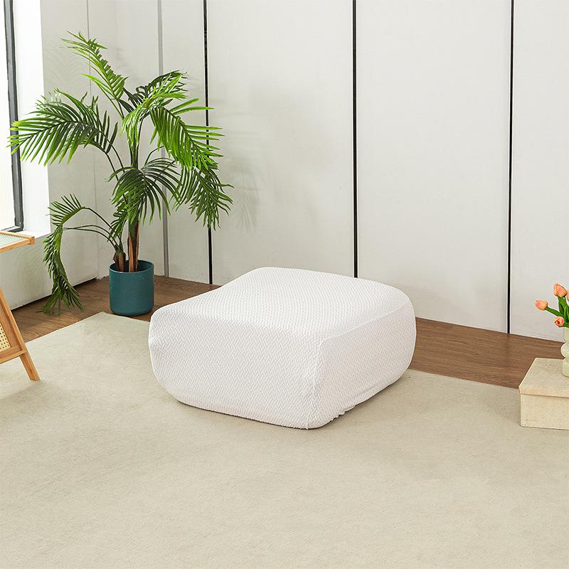 Stretch Fireside Chair Cover Soft Armless Floor Sofa Couch Cover Removable Fireside Chair Cover for Living Room Bedroom