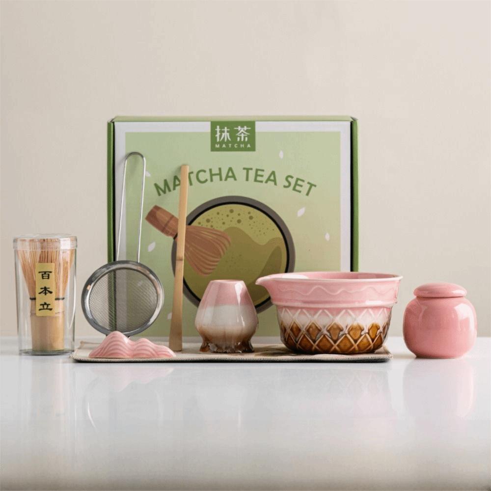 2/5/8PCS Ice Cream Matcha Bowl Ceramic Matcha Making Kit New Japanese Tea Set Tea Lovers