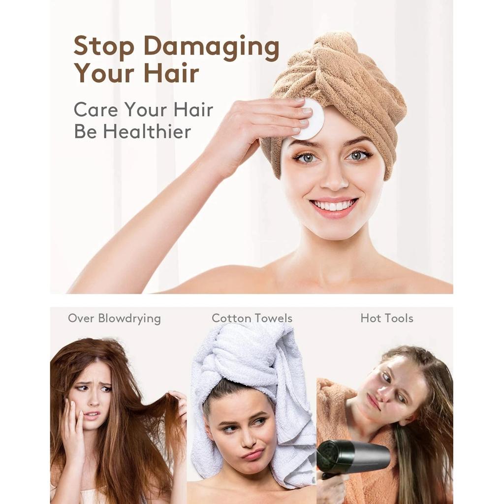 Drying Hair Towel Dry Hair Cap Microfiber Hair Drying Wrap Strong Water Absorbent Triangle Shower Hat Wiping Hair Towel Tool
