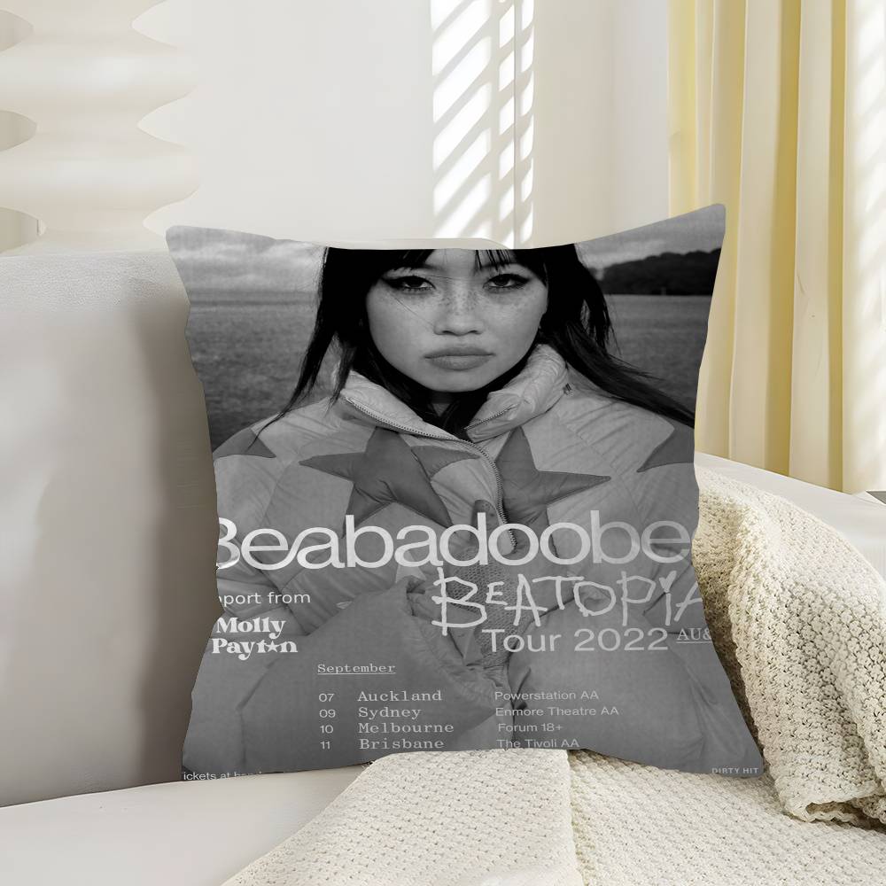 Singer BBeabadoobee Office Cushion Pillowcase Car Cushion CoverXCM Lumbar Pillowcase Sofa Pillowcover