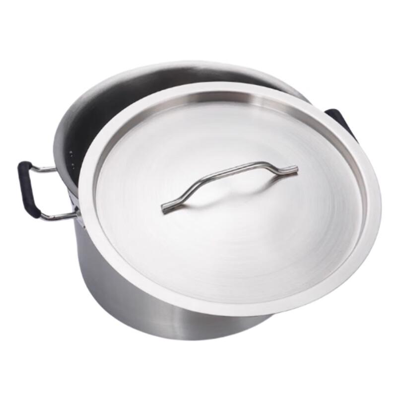 Commercial SUS304 Thick Induction Soup Pot with Lid