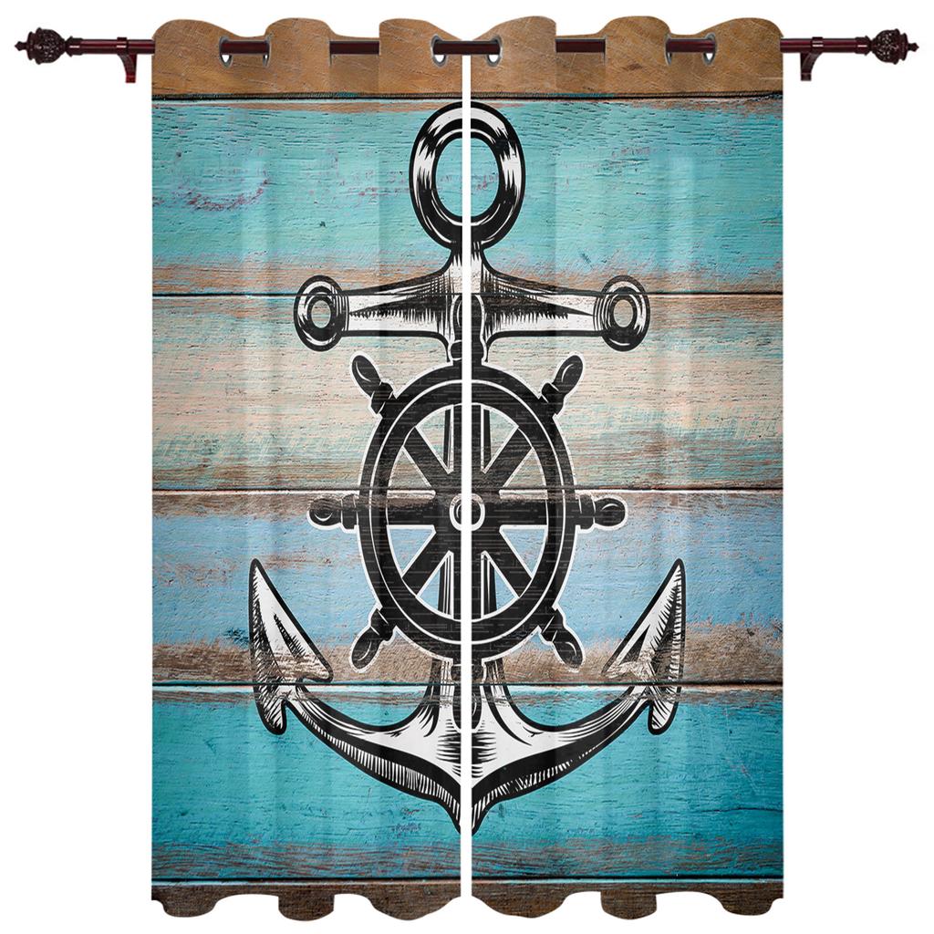 Barn Gate Retro Decoration Home Curtains Household Goods Living Room Bedroom Curtain