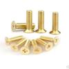 Brass Flat/Countersunk Head Machine Screws M2-M8 (5-100PCS)