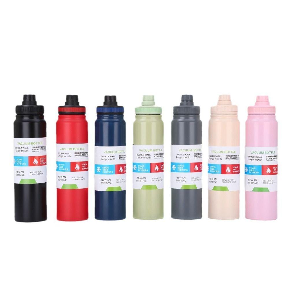 600/800ml Insulated Cup Stainless Steel Sports Water Bottle Vacuum Flask Cold/Hot Drink
