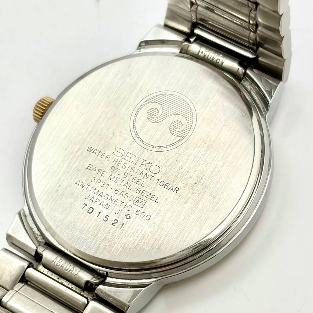 SEIKO Spirit Watch 7D1321 with Strap [New Battery] Men's 5P31-6A50