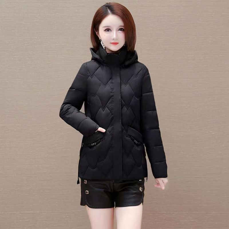 Down Cotton-padded Clothes Women's Short Winter New Slim-fitting and Thin Small Cotton-padded Clothes Warm Small Cotton-padded Jackets