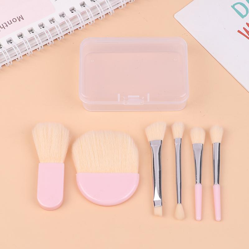 6Pcs Mini Travel Makeup Brushes Set Soft Concealer Brush Beauty Foundation Eye Shadow Tool Eyelash Brush Cosmetic Tools With Box