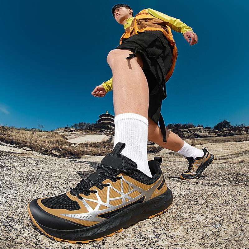 Wide Toe Box Men's Hiking Shoes Plus Size 39-48 Outdoor Sneakers Wear-resistant Anti-slip Trainers for Trekking Camping