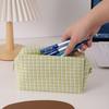 Large Capacity Cosmetic Storage Bag INS Simplicity Pen Box Woven Pencil Case  Student Supplies