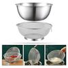 Koszyk do zlewu ze stali nierdzewnej Miska kuchenna Artefakt do mycia ryżu Durszlak do owoców Drobnoziarniste sitko Miski do mieszania Żywność Owoce