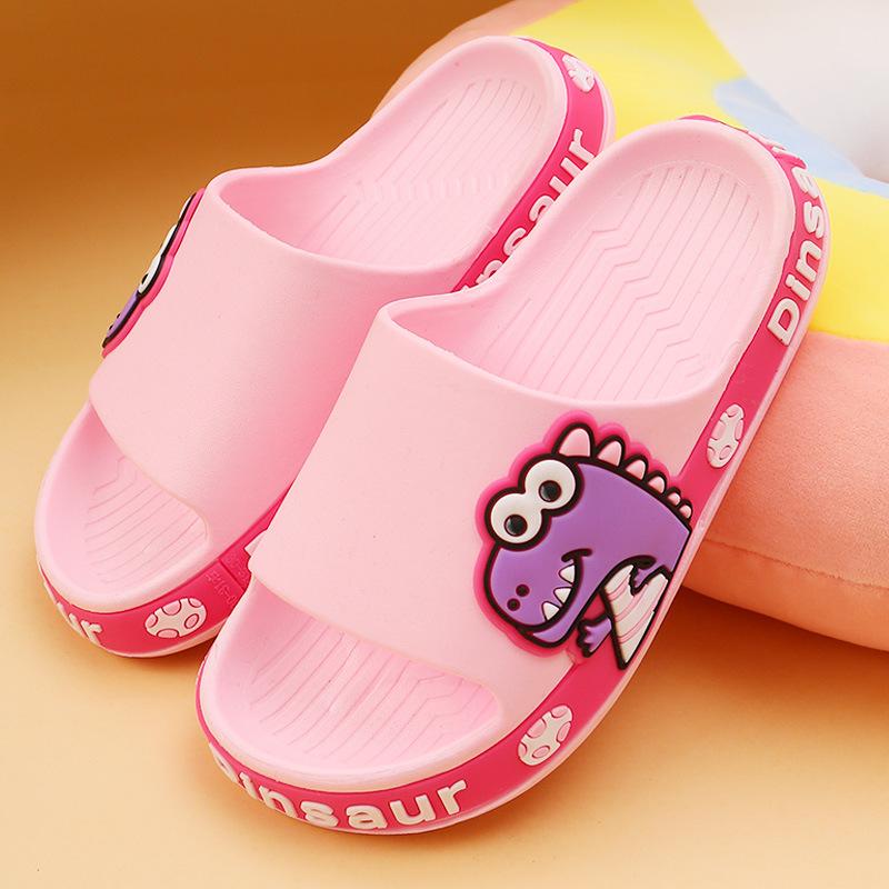 Children Summer Slippers Lightweight Comfortable Indoor Outdoor Slip On Slides Soft Sole Non Slip Durable Easy Clean Kids Footwear
