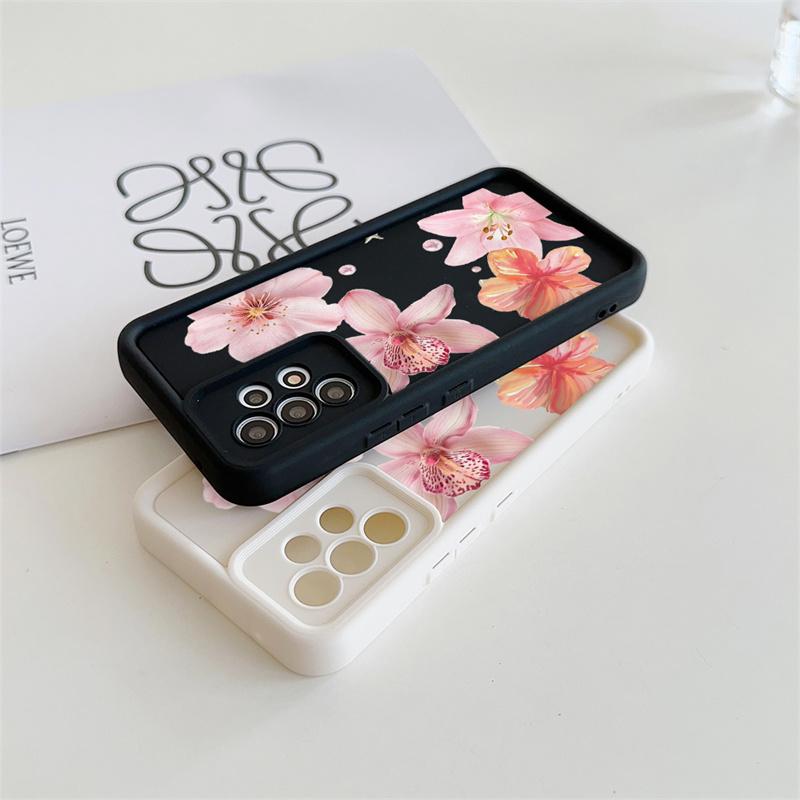 Lily Flower Case For Samsung Galaxy S21 S22 Ultra S21 Plus S20 FE A31 A51 A71 A53 A33 A73 A23 A50 A30 A70 A32 A72 A13 A04 A04E