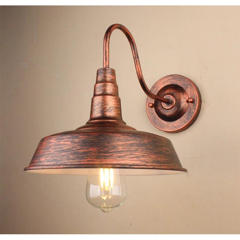 Retro Vintage Wall Mounted Lamp Loft Industrial Rust American Style Outdoor Indoor Light Luminaire Corridor Aisel Bar Waterproof