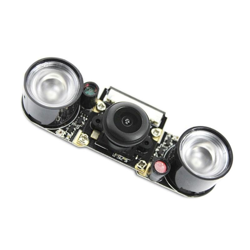 Modulo Fotocamera USB 5MP Webcam Fisheye 1080p Modello con Visione Notturna Ampio Campo Visivo per Progetti RPi