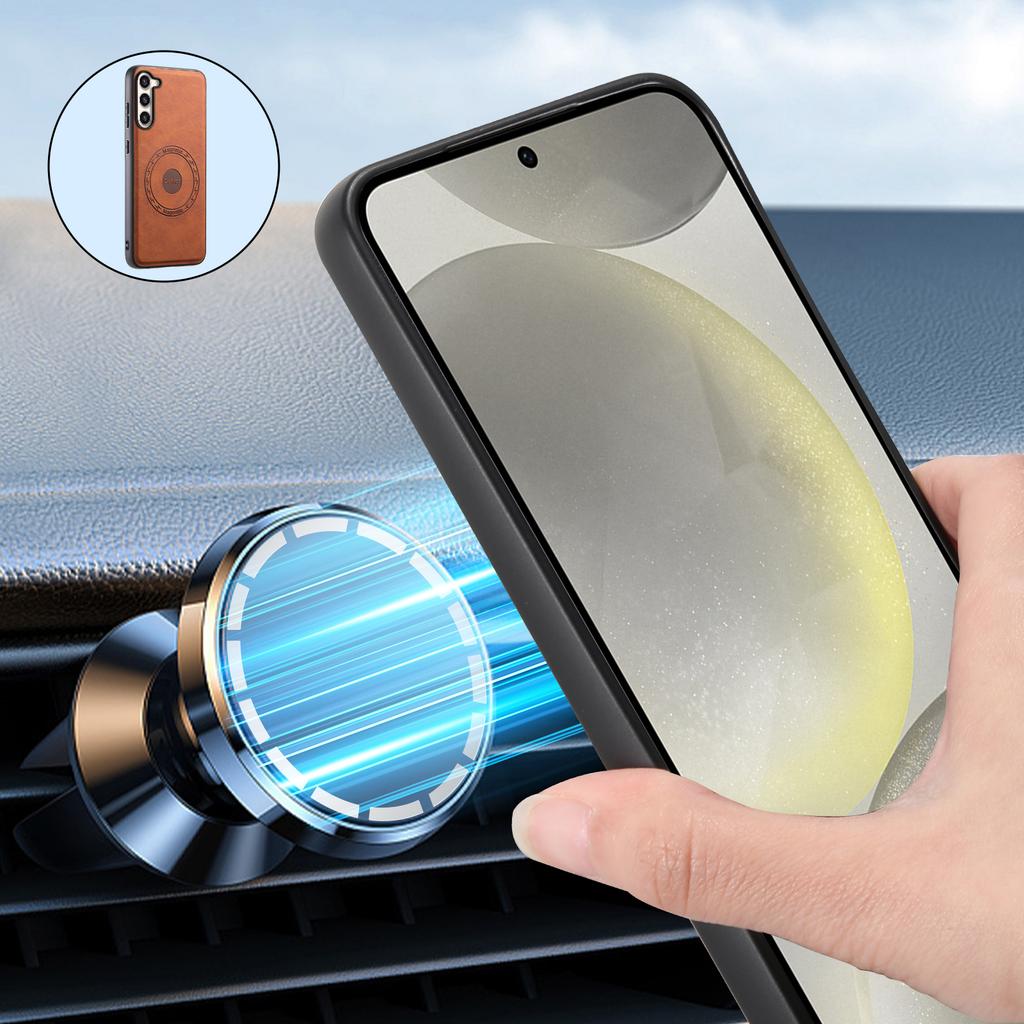 DENIOR D14 For Samsung Galaxy S23+ Kickstand Case Card Holder Phone Cover Magnetic Case