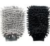 Marutatsu Cleaning Mittens, Microfiber, Dust-Absorbing, Moisture-Absorbing, Fluffy, Available In Gray or Black (Product Number 35088)