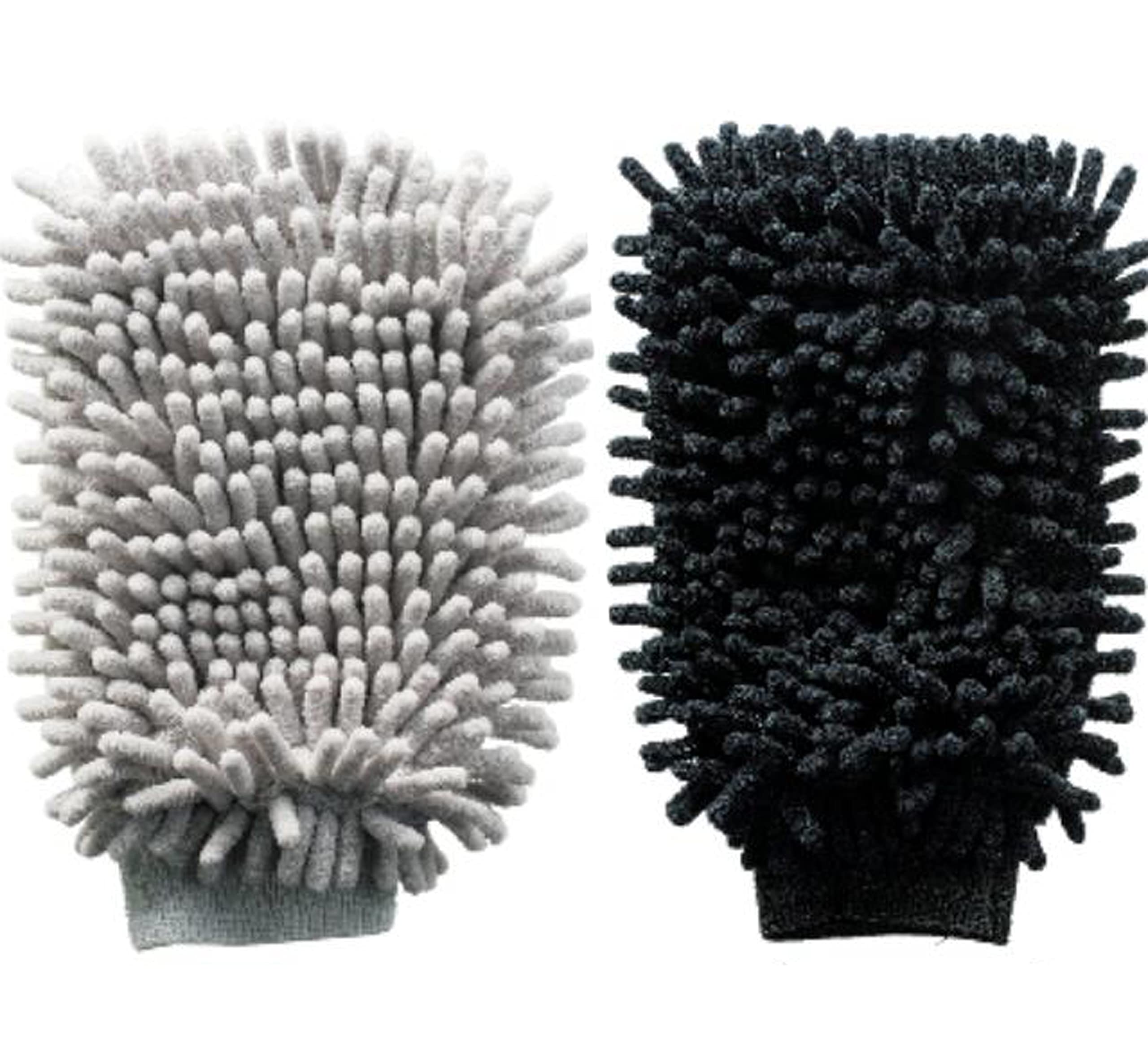 

Marutatsu Cleaning Mittens, Microfiber, Dust-Absorbing, Moisture-Absorbing, Fluffy, Available in Gray or Black (Product Number 35088)