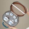 Portable Chinese White Porcelain Travel Tea Set - 8 Pieces