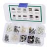 250Pcs Tactile Push Button Switch 10 Types Micro Switch Kit for DIY Electronic Products