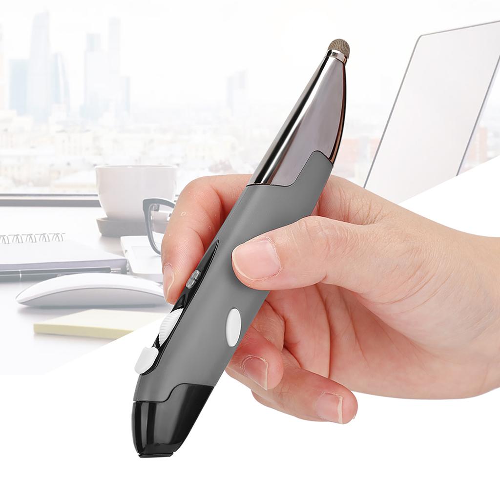 Penna-Mouse di Ricerca con Traduzione Vocale Wireless Intelligente AI Strumento per Riunioni d'Affari Grigio Argento