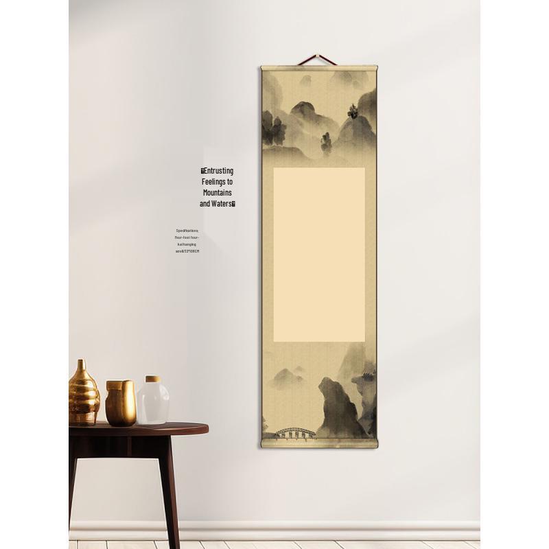 Blank Xuan Paper Scroll for Calligraphy and Painting - Zen Thousand Miles Hanging