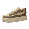 Autumn And Winter Thick-Soled Heightening Men'S Casual Board Shoes Microfiber Leather Surface Low-Top Lace-Up Fashion Sports Men'S Shoes